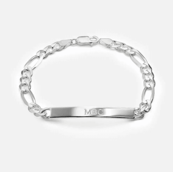 Original front product view of the Silver Signature ID Bracelet
